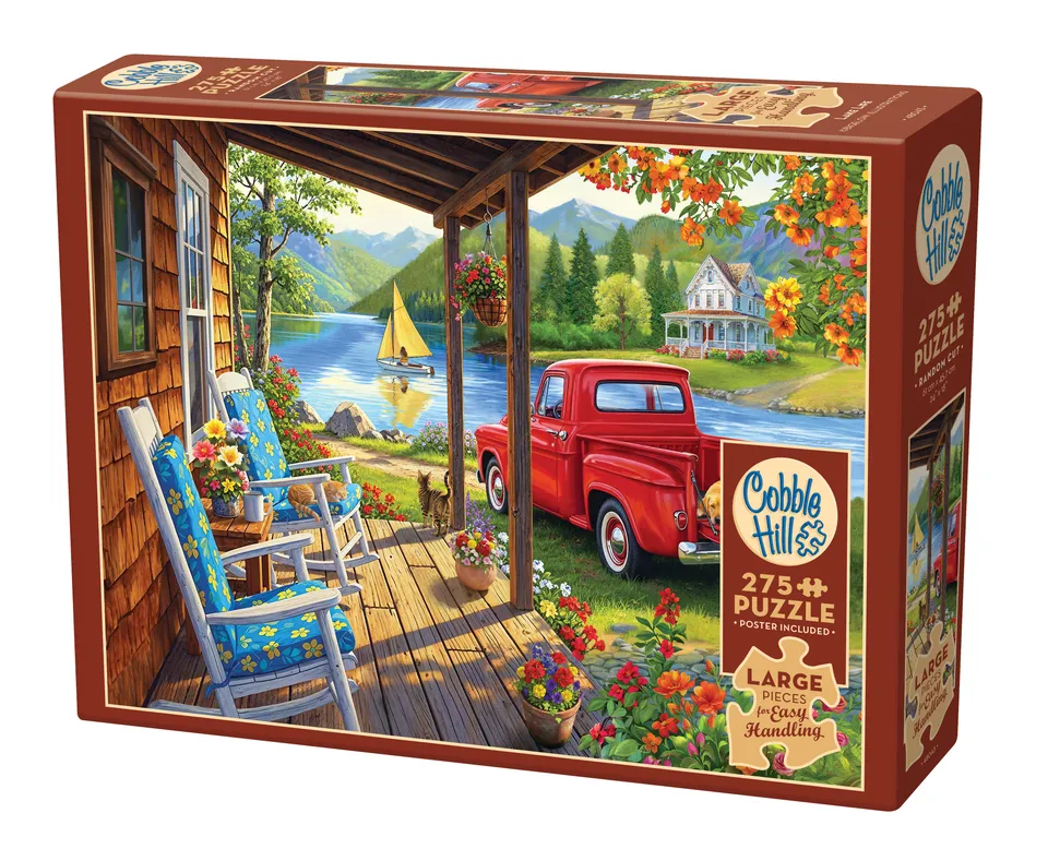 cobble-hill-easy-handling-lake-life-puzzle-275-teile-see image 1