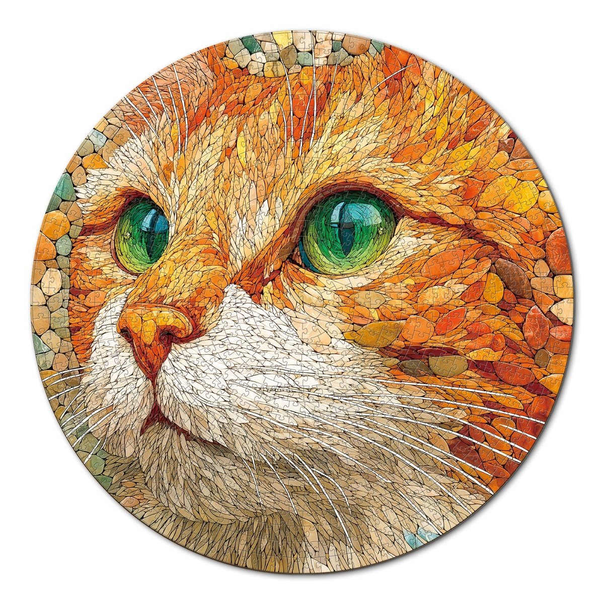kaayee-cardboard-puzzle-pebble-cat-1000-teile-katzen-rund image 1