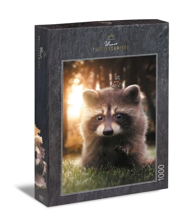 ulmer-puzzleschmiede-waschb-r-sucht-freund-puzzle-1000-teile image 1