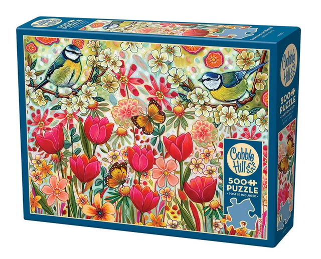 cobble-hill-puzzle-500-teile-shooting-the-breeze-v-gel-garten image 1