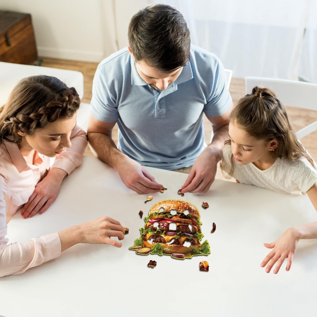 kaayee-wooden-hamburger-holzpuzzle-medium-ca-110-teile-burger image 7