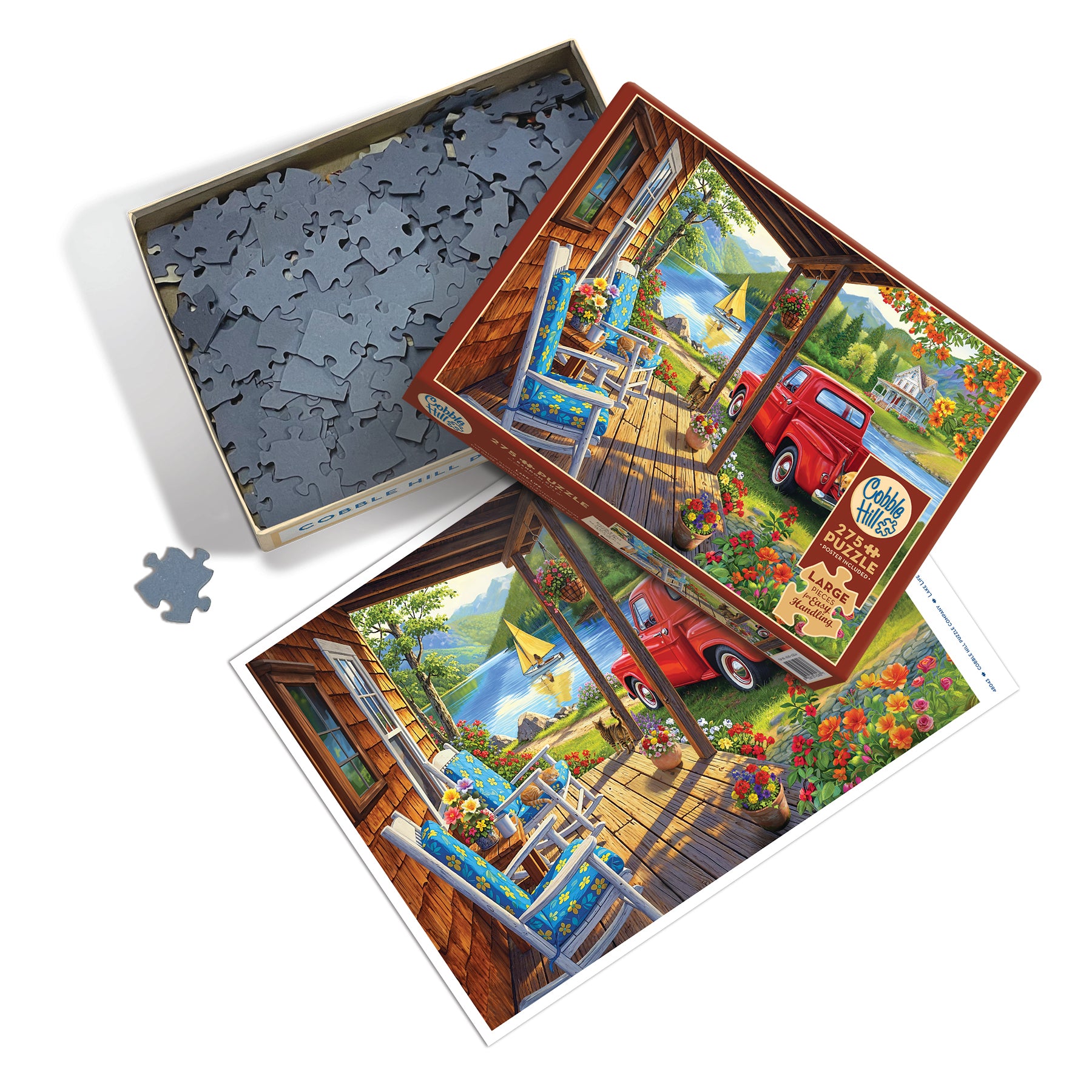 cobble-hill-easy-handling-lake-life-puzzle-275-teile-see image 3