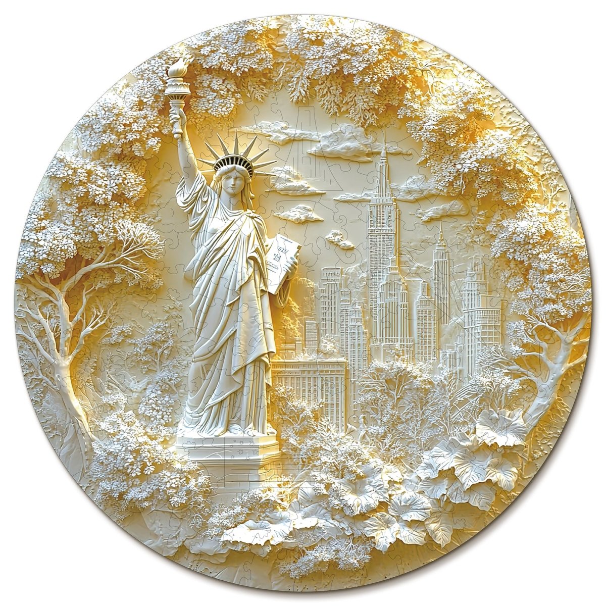 kaayee-statue-of-liberty-holzpuzzle-small-new-york image 1