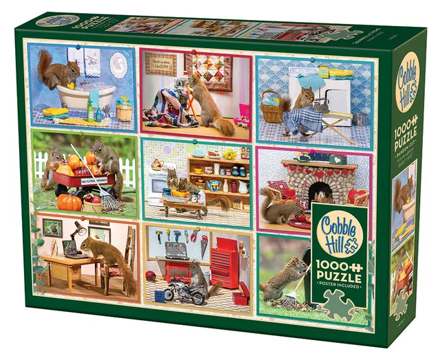 cobble-hill-1000-piece-squirrels-at-home-puzzle-eichh-rnchen image 1