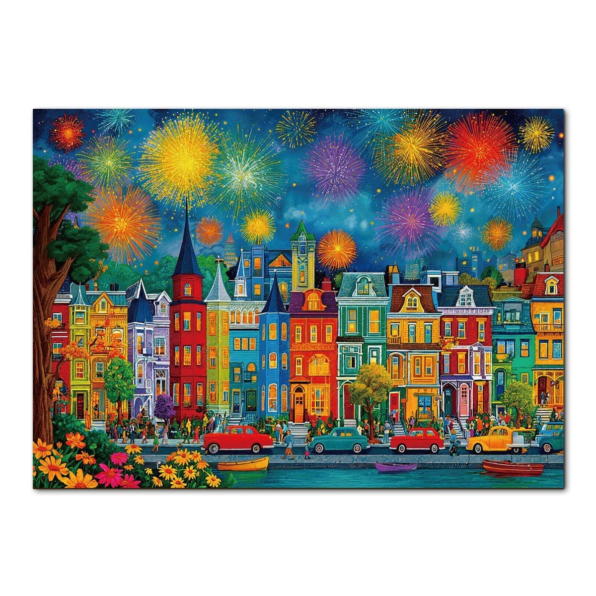 kaayee-brilliant-nightfire-kartonpuzzle-1000-teile-eco-white-board image 1