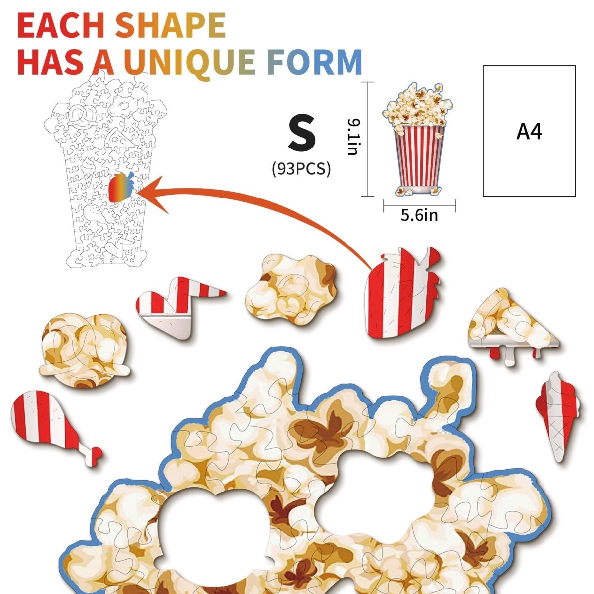 kaayee-wooden-puzzle-popcorn-holzpuzzle-small-110-teile image 3