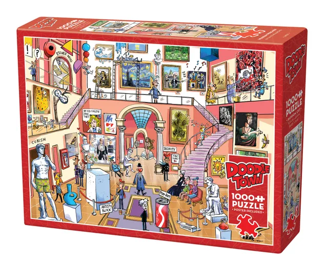 cobble-hill-1000-teile-puzzle-doodletown-museum-mischief image 1