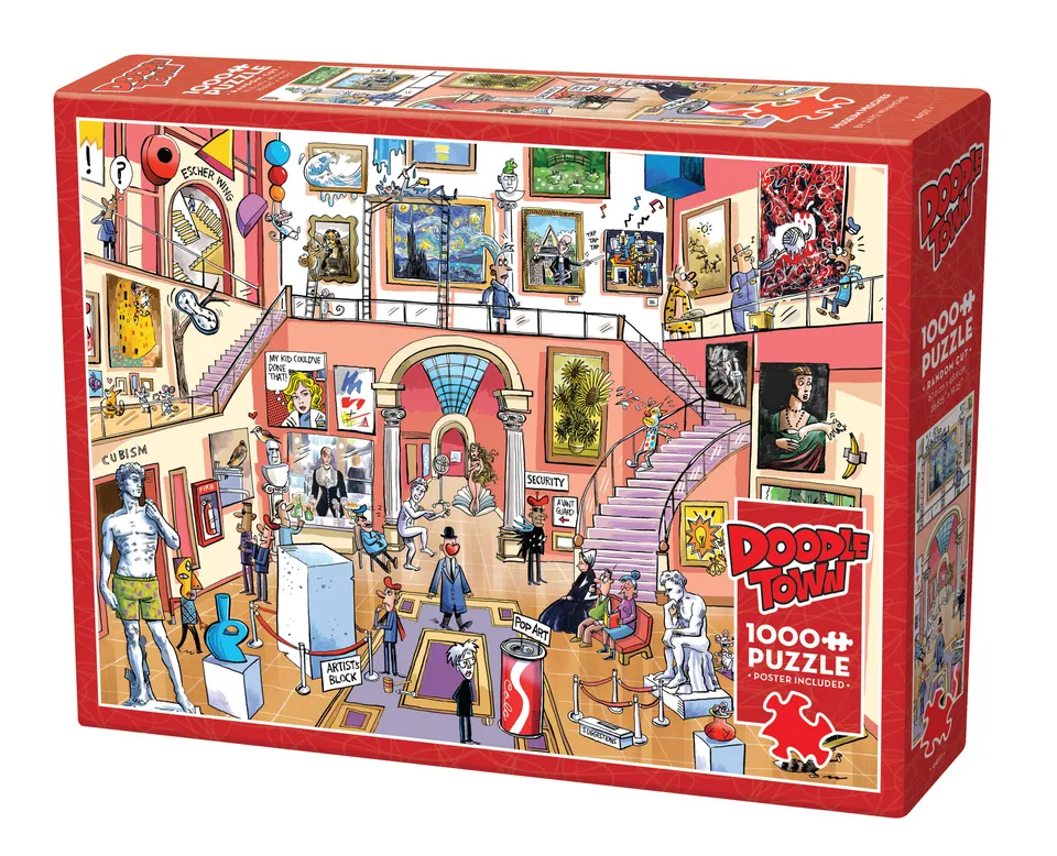cobble-hill-1000-teile-puzzle-doodletown-museum-mischief image 1