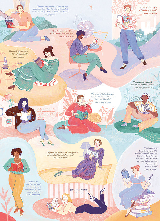 cobble-hill-1000-piece-literary-women-puzzle-1000-teile-b-cher image 2