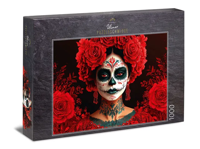 ulmer-puzzleschmiede-puzzle-1000-teile-dia-de-los-muertos-portr-t image 1