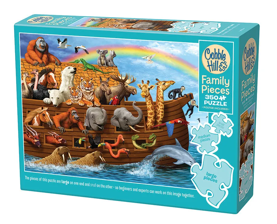 cobble-hill-family-pieces-350-voyage-of-the-ark-puzzle-arche-tiere image 1