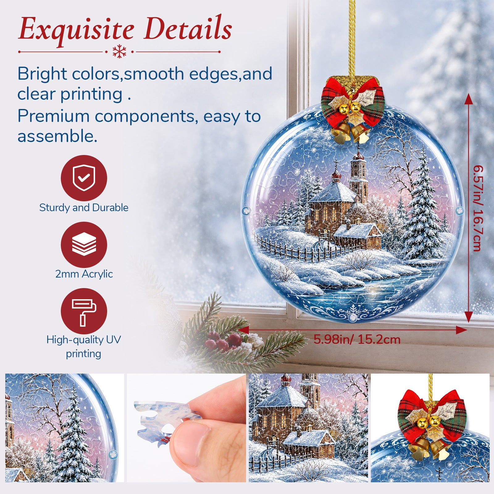 kaayee-suncatcher-puzzle-christmas-chapel-fensterbild-15-cm image 4