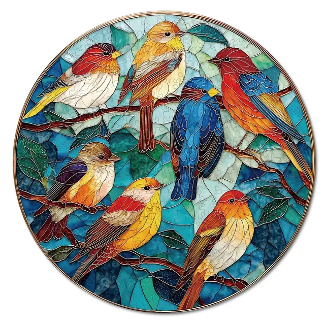 kaayee-harmony-of-wings-holzpuzzle-medium-vogelmotiv image 1