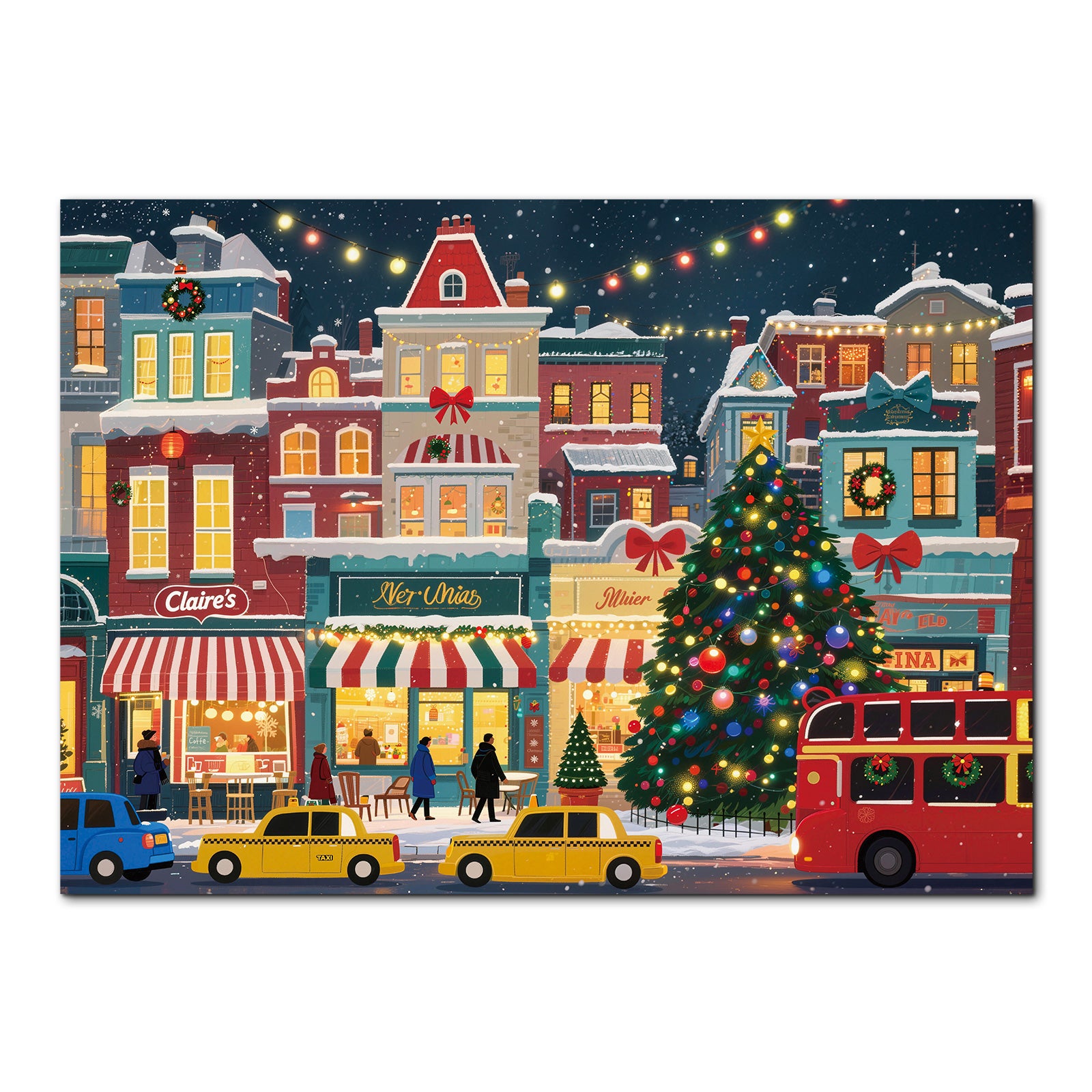 kaayee-christmas-town-street-1000-teile-kartonpuzzle-standard-edition image 1