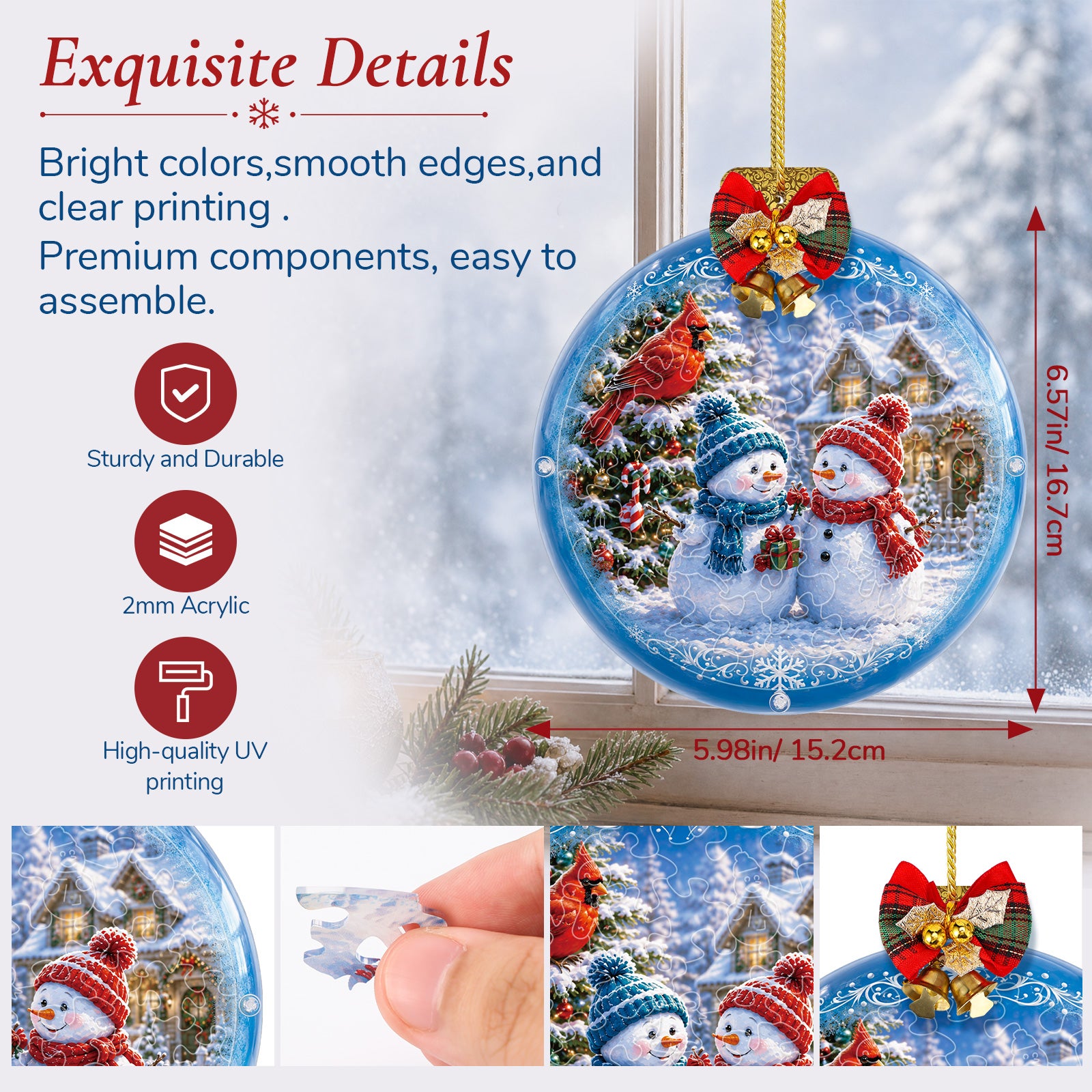kaayee-snowman-christmas-suncatcher-puzzle-mini-15-cm image 6