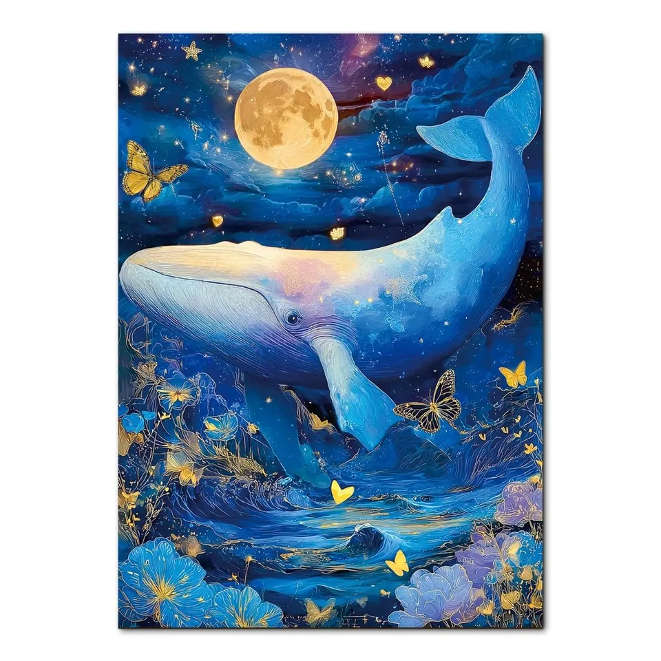 kaayee-cardboard-moonlit-whale-puzzle-1000-teile-standard image 1