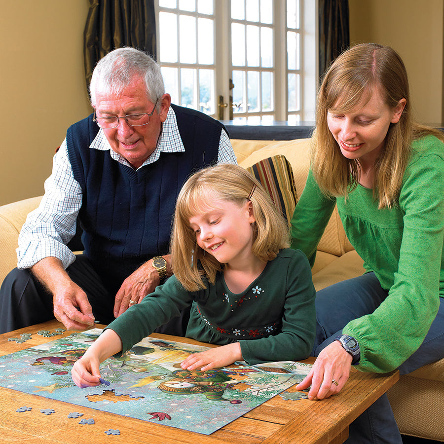 cobble-hill-family-s-more-fun-puzzle-350-teile-schneemann image 5
