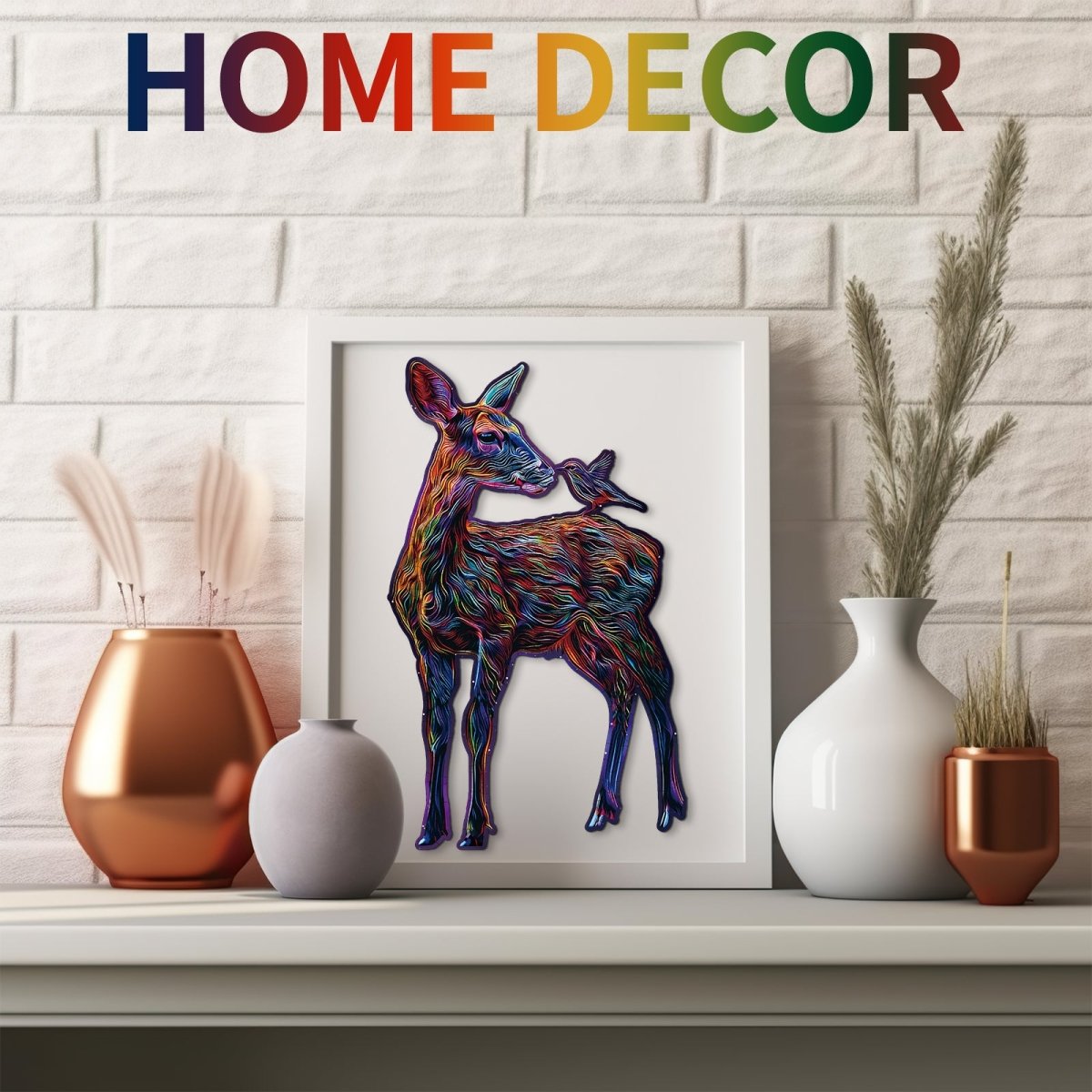 kaayee-colorful-deer-holzpuzzle-medium-bunter-hirsch-tier image 7