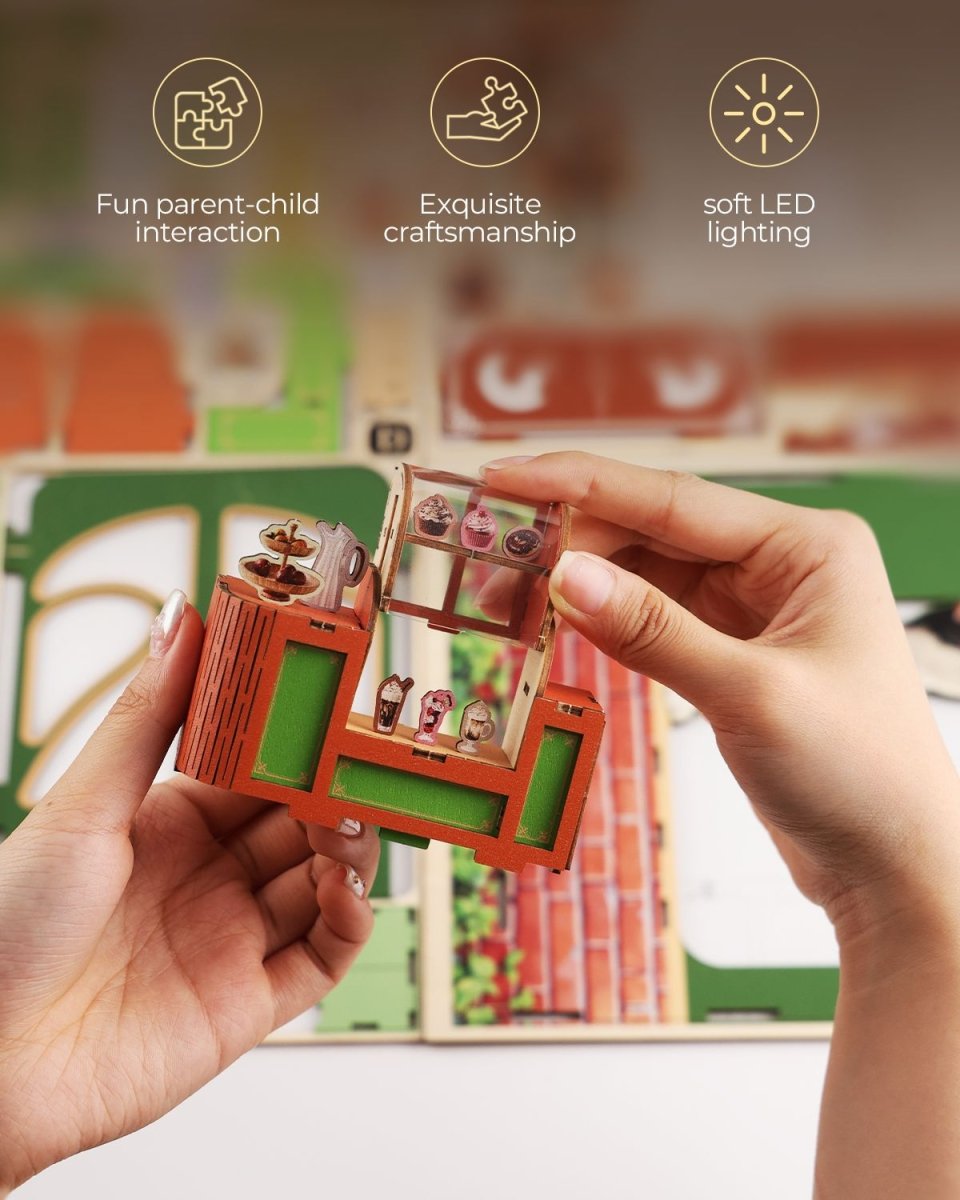 kaayee-book-nook-kit-cat-s-coffee-house-miniatur-beleuchtet image 6