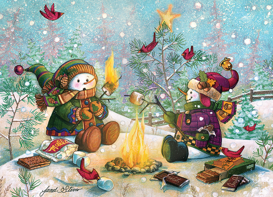 cobble-hill-family-s-more-fun-puzzle-350-teile-schneemann image 2
