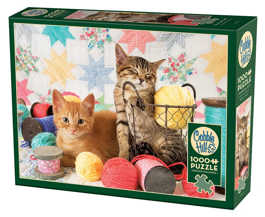 cobble-hill-balls-of-fluff-puzzle-1000-teile-katzen image 1