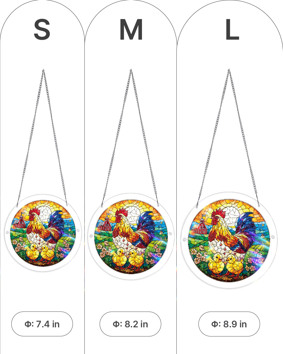 kaayee-golden-dawn-rooster-suncatcher-puzzle-small image 5
