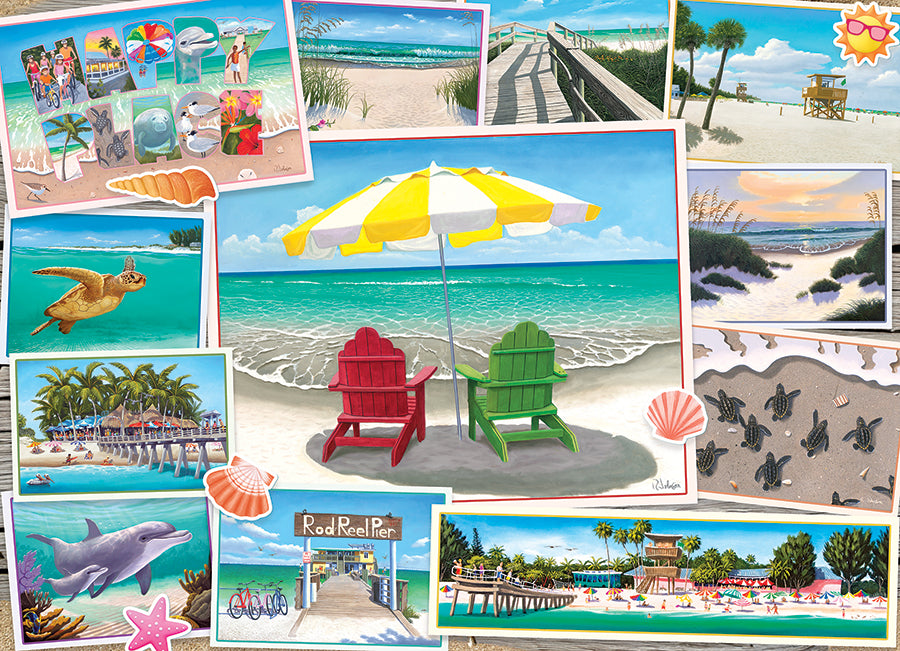 cobble-hill-1000-piece-happy-place-puzzle-1000-teile-strand image 2