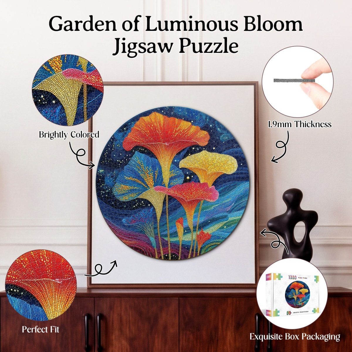 kaayee-cardboard-garden-luminous-bloom-1000-teile-standard image 3