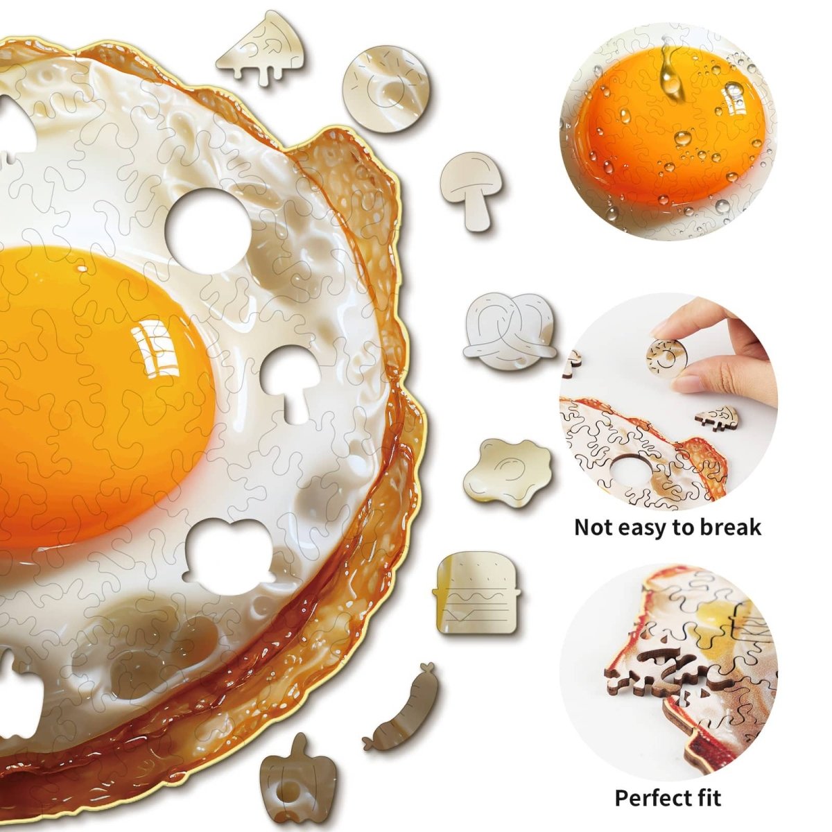 kaayee-wooden-puzzle-fried-egg-holzpuzzle-klein-110-teile image 2