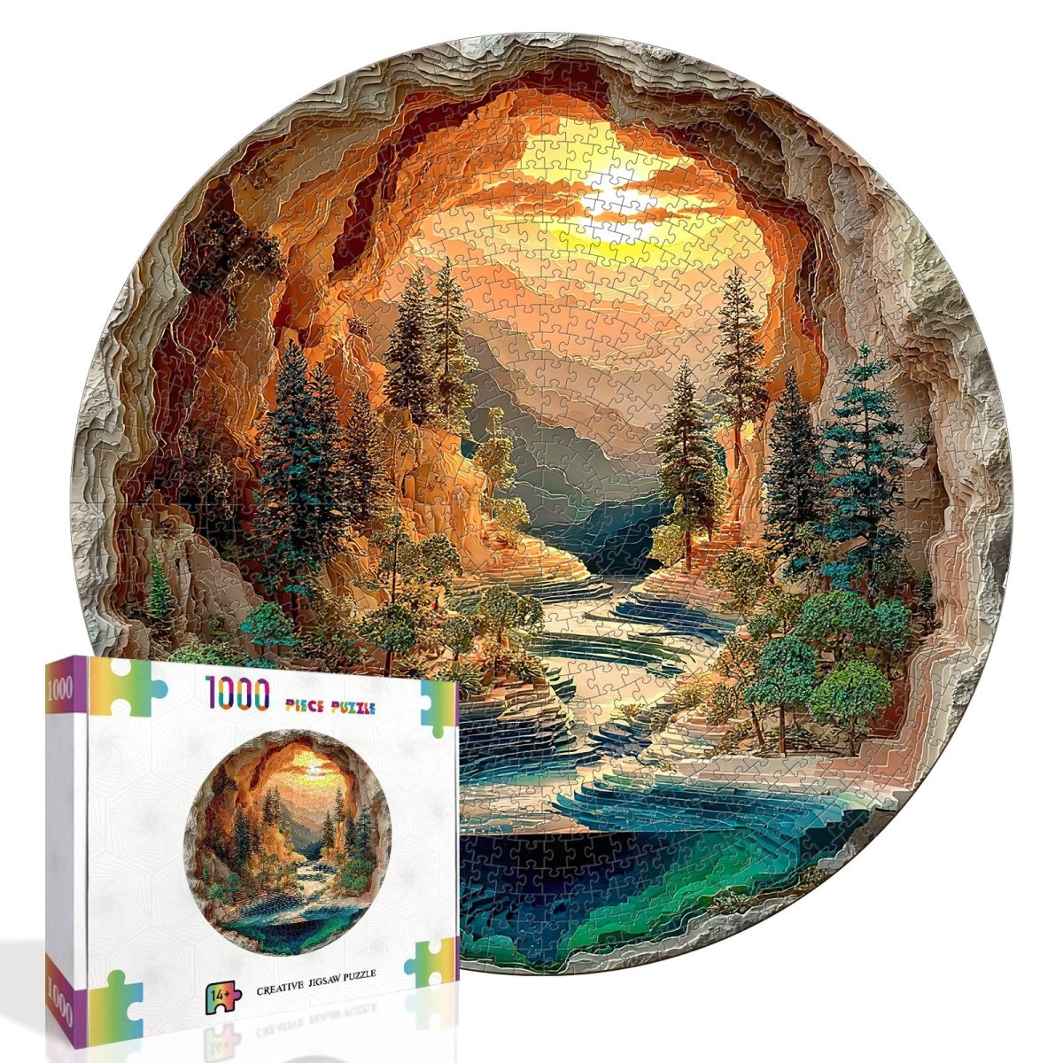 kaayee-sunlit-hidden-valley-puzzle-1000-teile-eco image 2