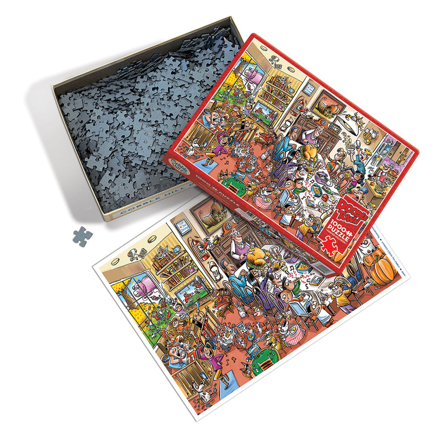 cobble-hill-1000-piece-doodletown-thanksgiving-puzzle-1000-teile image 3