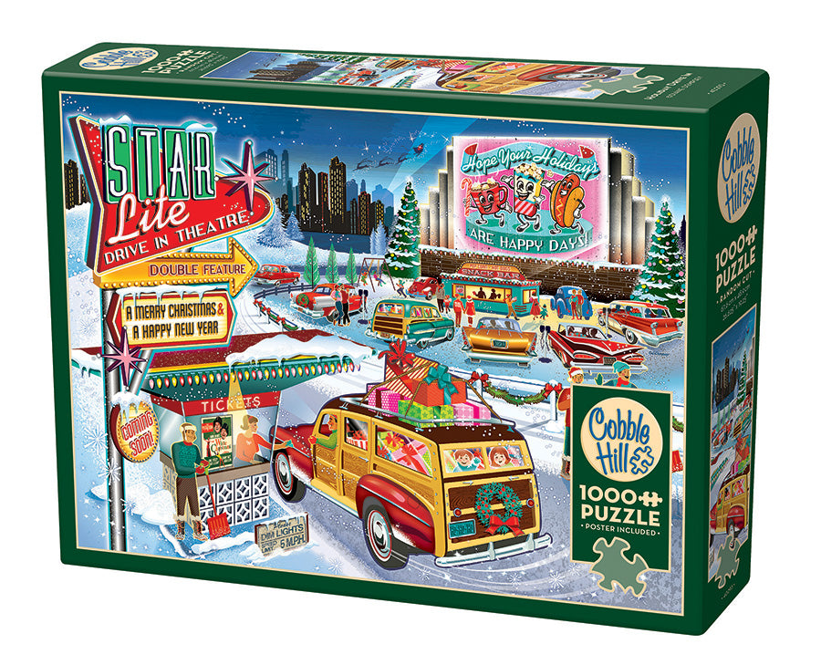 cobble-hill-holiday-drive-in-puzzle-1000-teile-weihnachten image 1
