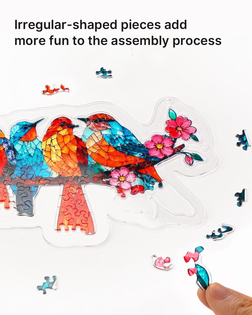 kaayee-suncatcher-blossom-songbirds-acrylpuzzle-transparent image 2