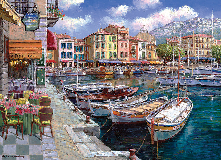 cobble-hill-1000-teile-cafe-in-cassis-puzzle-hafen image 2