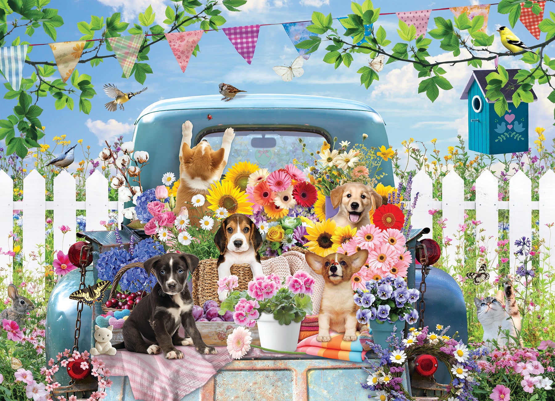 cobble-hill-500-piece-country-truck-in-summer-puzzle-500-teile image 2