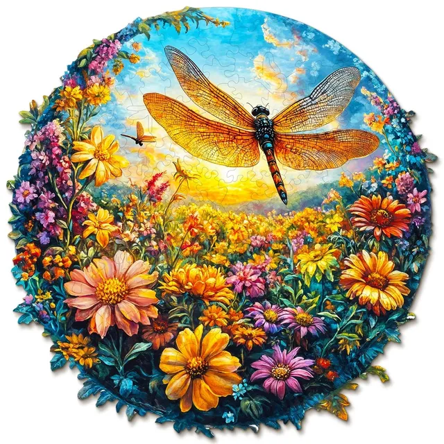 kaayee-wooden-puzzle-dragonfly-holzpuzzle-small-pocket-escape image 1