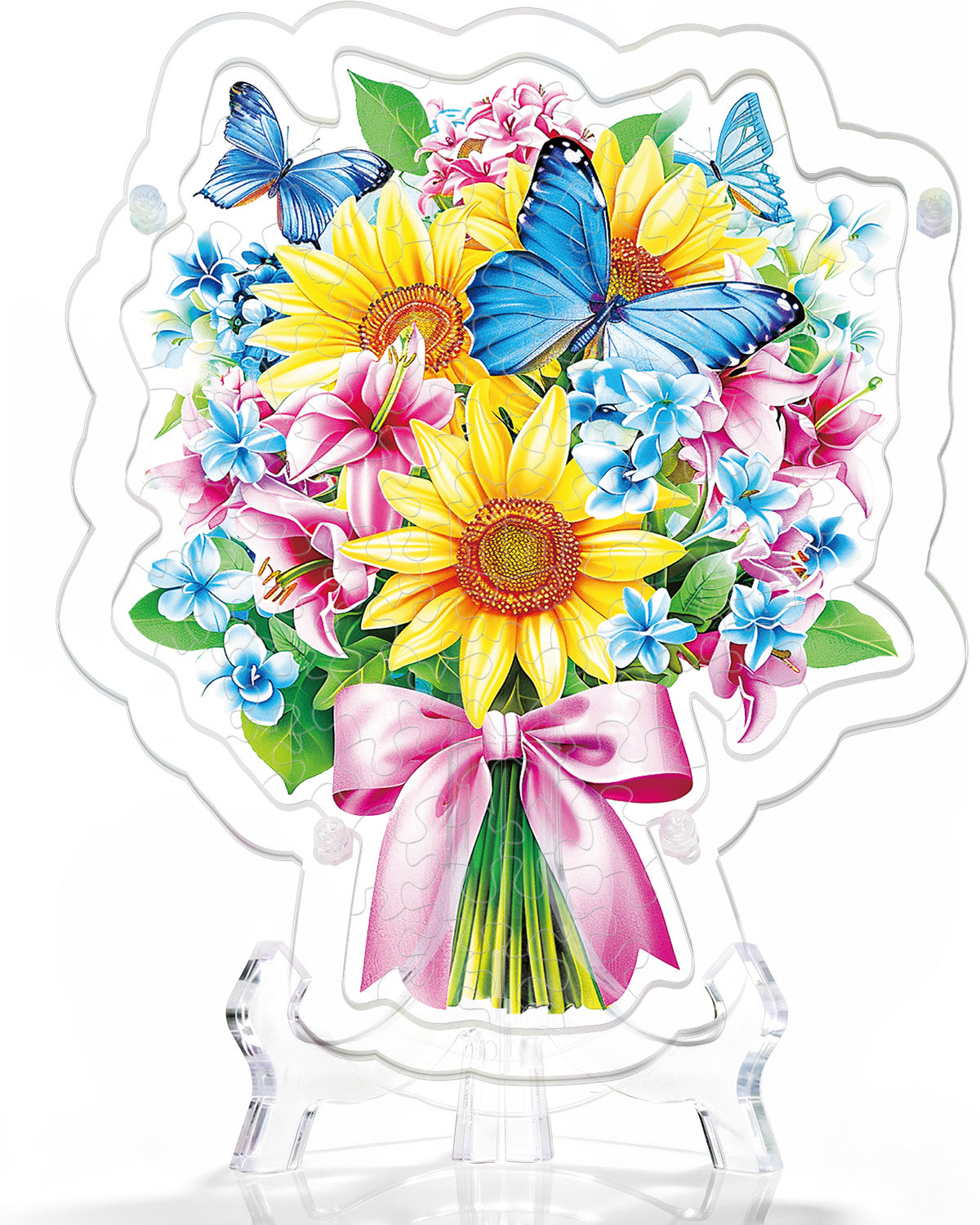 kaayee-suncatcher-puzzle-sunflower-butterfly-acrylaufsteller image 3