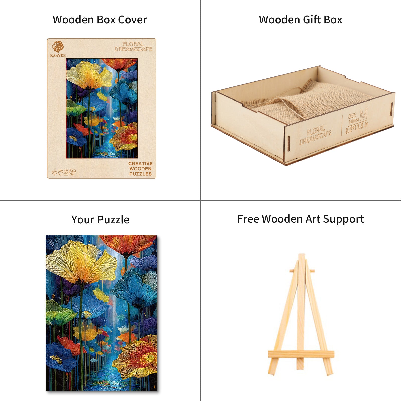 kaayee-floral-dreamscape-holzpuzzle-gro-blumen-motiv image 4