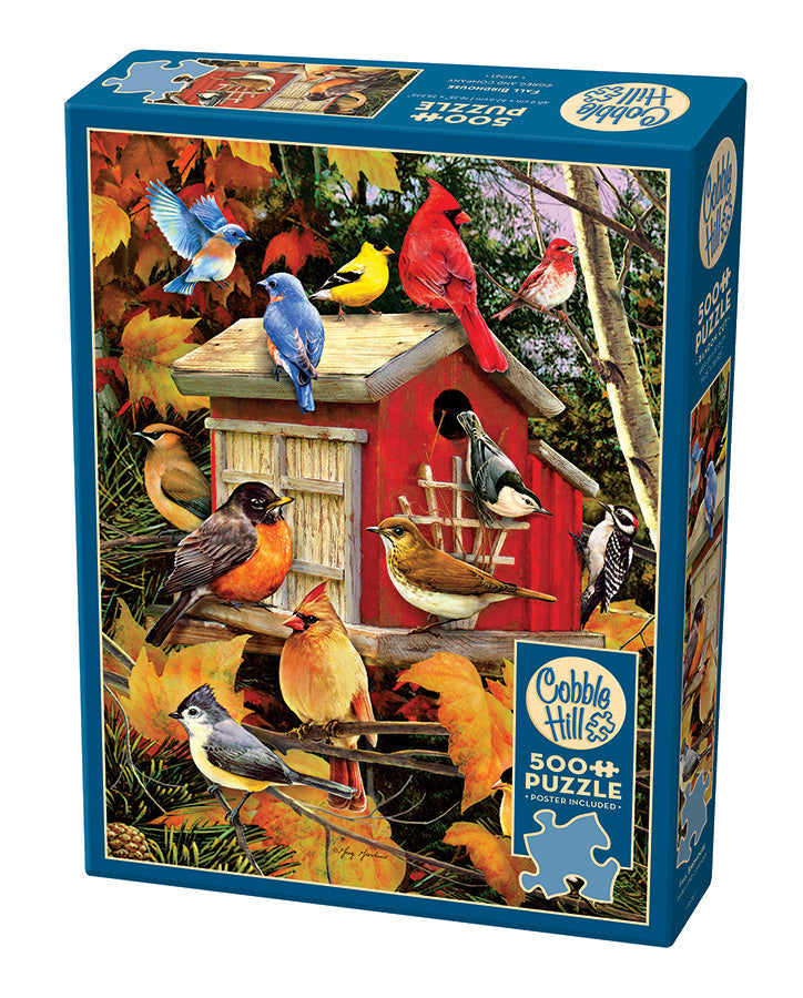 cobble-hill-fall-birdhouse-puzzle-500-teile-herbst image 1