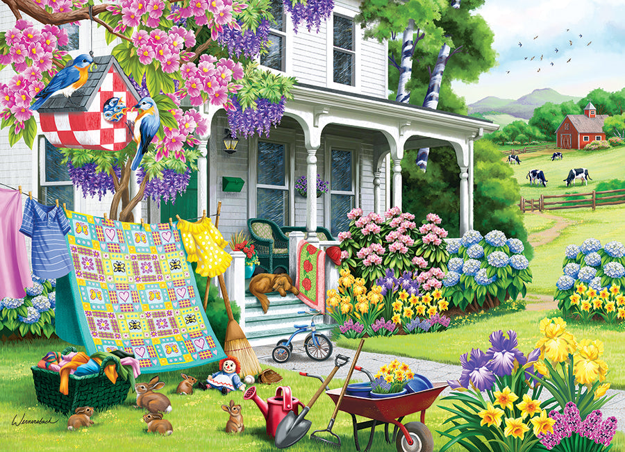 cobble-hill-spring-cleaning-puzzle-500-teile-fr-hling-bauernhof image 2