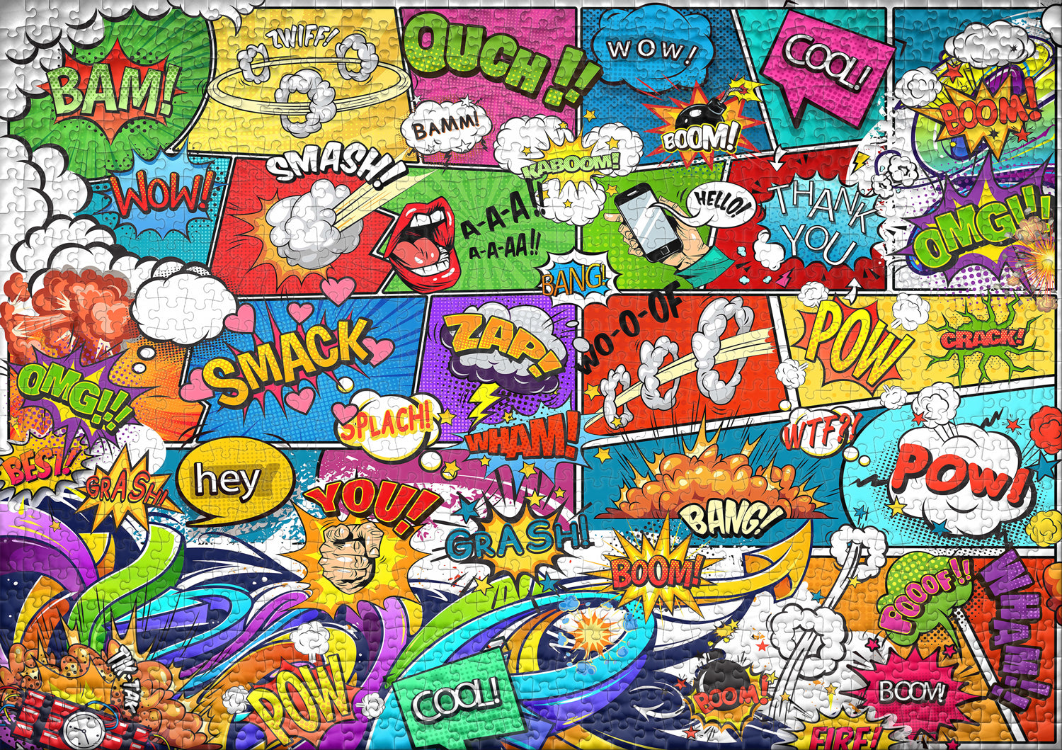 ulmer-puzzleschmiede-boom-puzzle-1000-teile-comic-bunt image 2