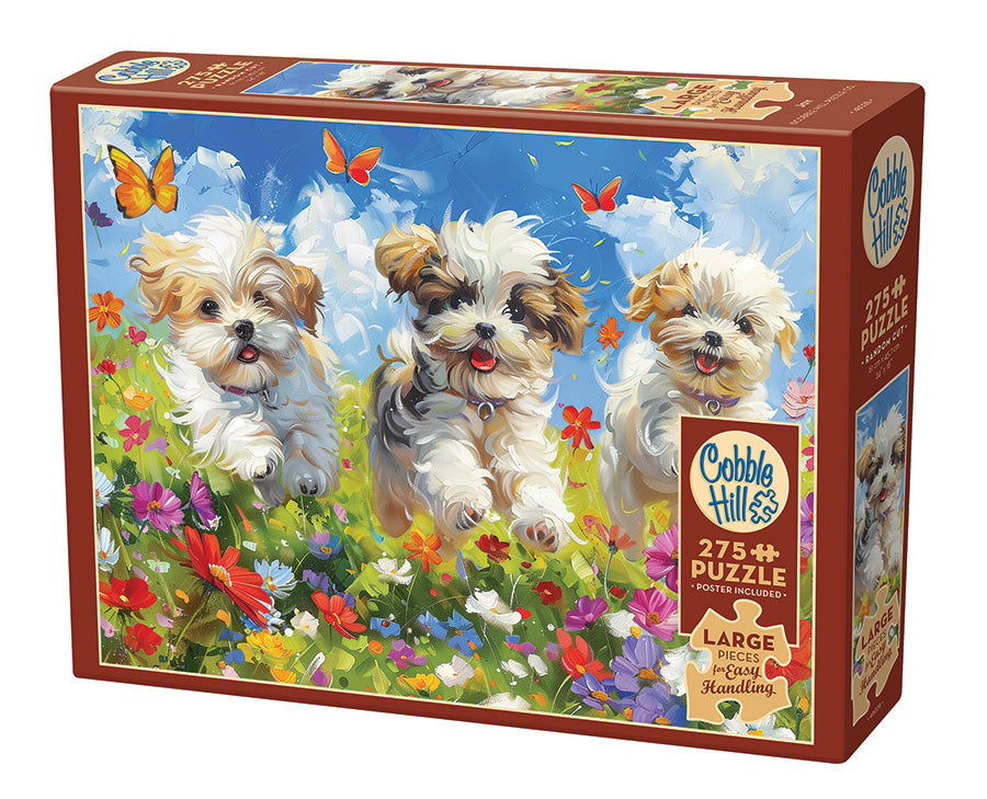 cobble-hill-easy-handling-joy-puzzle-275-teile-welpen image 1