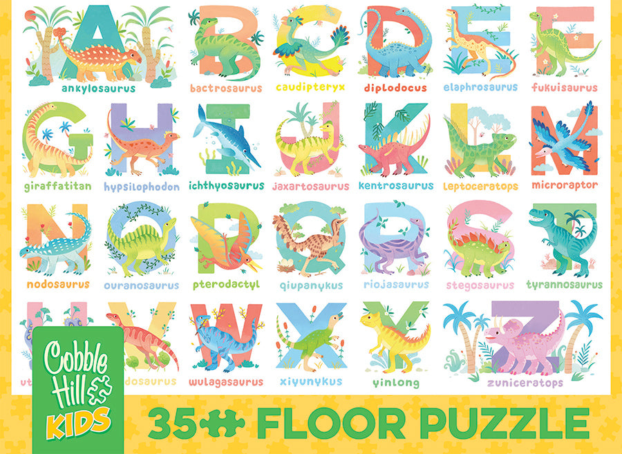 cobble-hill-floor-puzzles-dinosaur-alphabet-bodenpuzzle-35-teile-kinder image 6