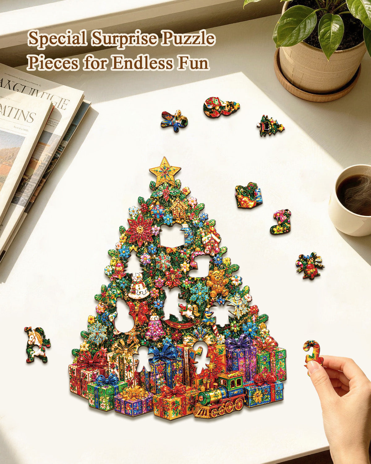 kaayee-clock-kit-christmas-pendel-holz-uhr-mit-pendel image 2