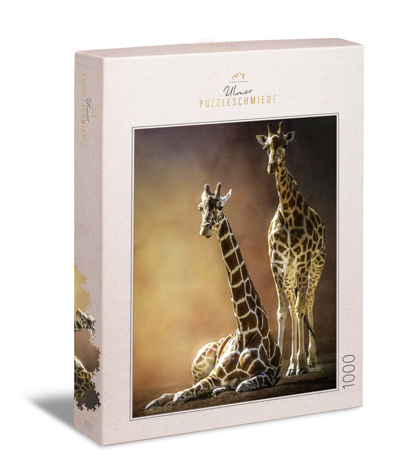 ulmer-puzzleschmiede-giraffen-liebe-puzzle-1000-teile-afrika image 1