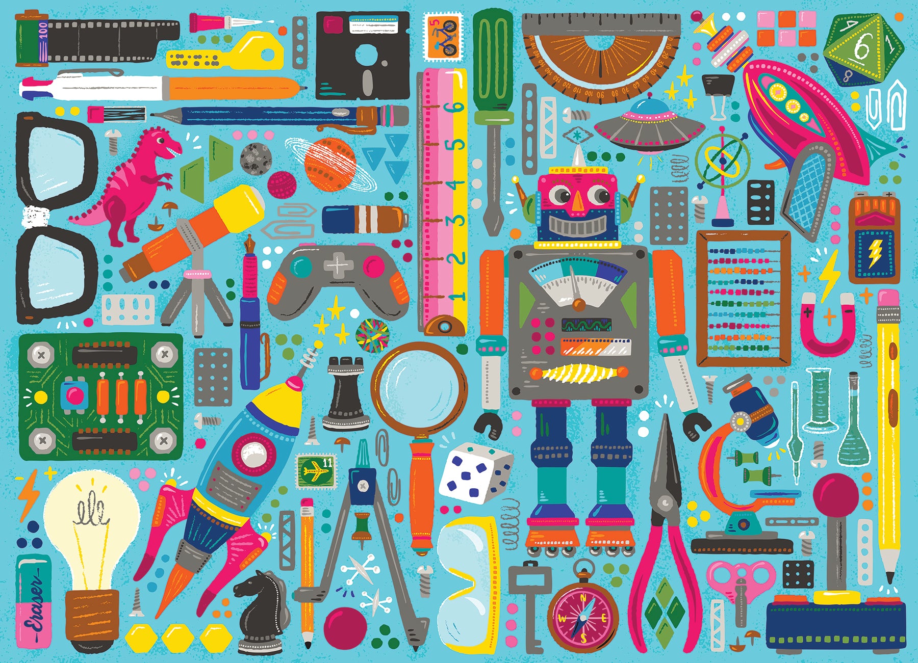 cobble-hill-family-pieces-350-nerdy-junk-drawer-puzzle-nerd-fundst-cke image 2