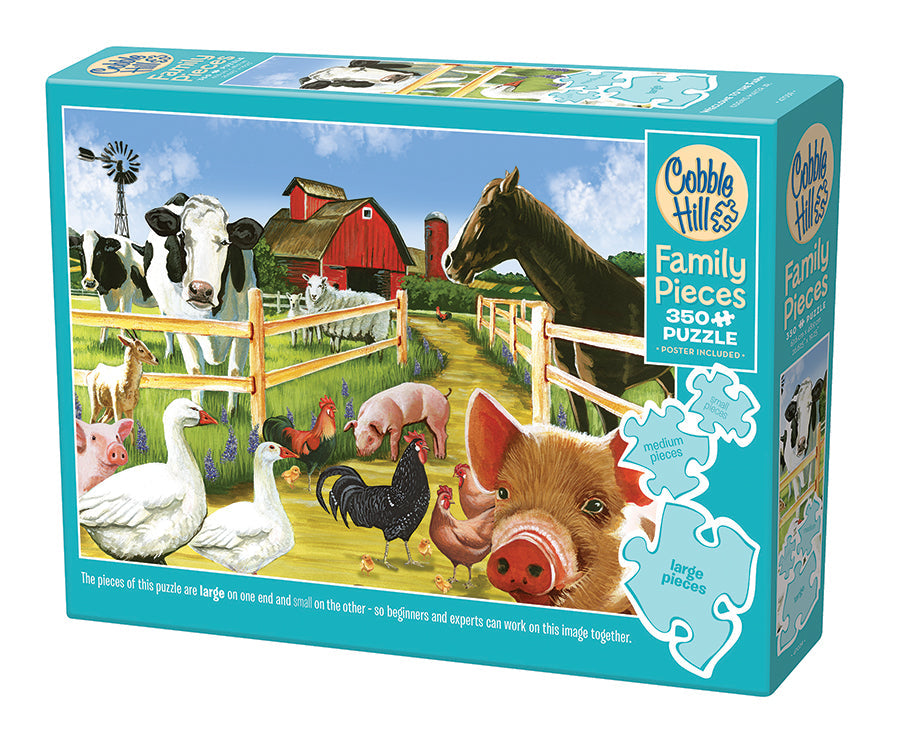 cobble-hill-family-pieces-350-welcome-to-the-farm-puzzle-bauernhof image 1