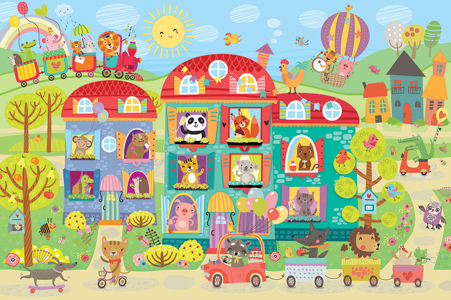 cobble-hill-floor-puzzles-friendly-neighbors-puzzle-35-teile image 2
