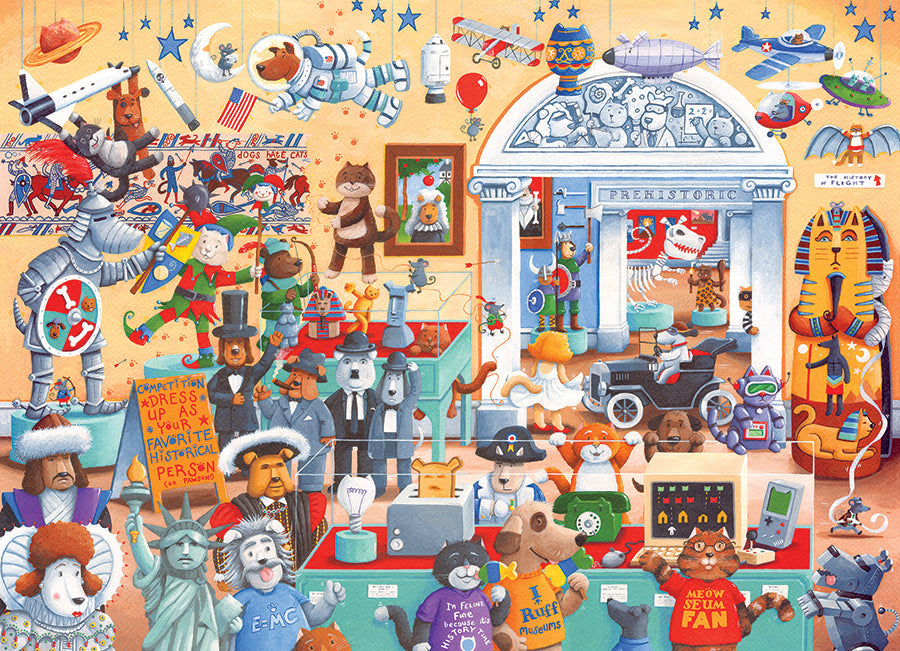 cobble-hill-family-pieces-cats-and-dogs-museum-puzzle-350-teile image 2