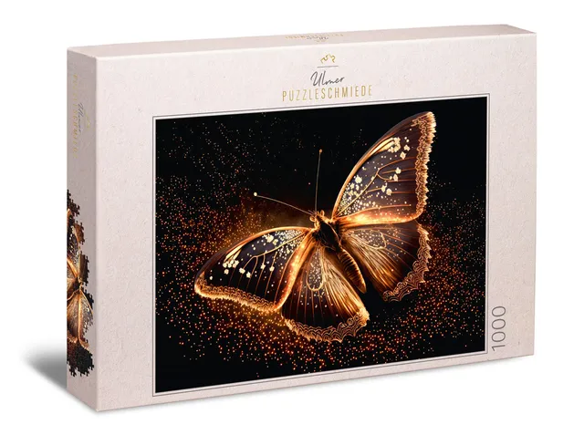ulmer-puzzleschmiede-evening-dress-puzzle-1000-teile-schmetterling image 1